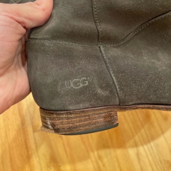Ugg gray leather Caitlyn boots - Picture 10 of 14